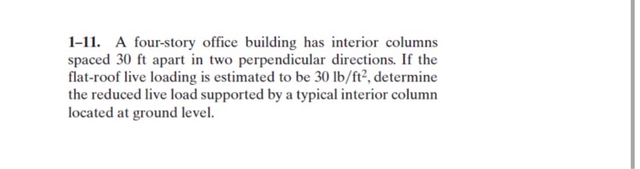 Solved 1-11. A Four-story Office Building Has Interior | Chegg.com