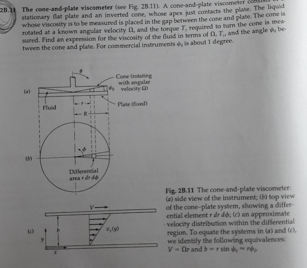 Solved 23.11 The coneandplate (see Fig. 2B.11).