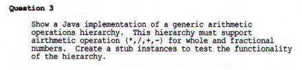 Solved Question 3 Show a Java implementation of a generic | Chegg.com