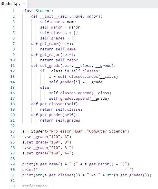 Solved The question is: Extend the Student class as a | Chegg.com