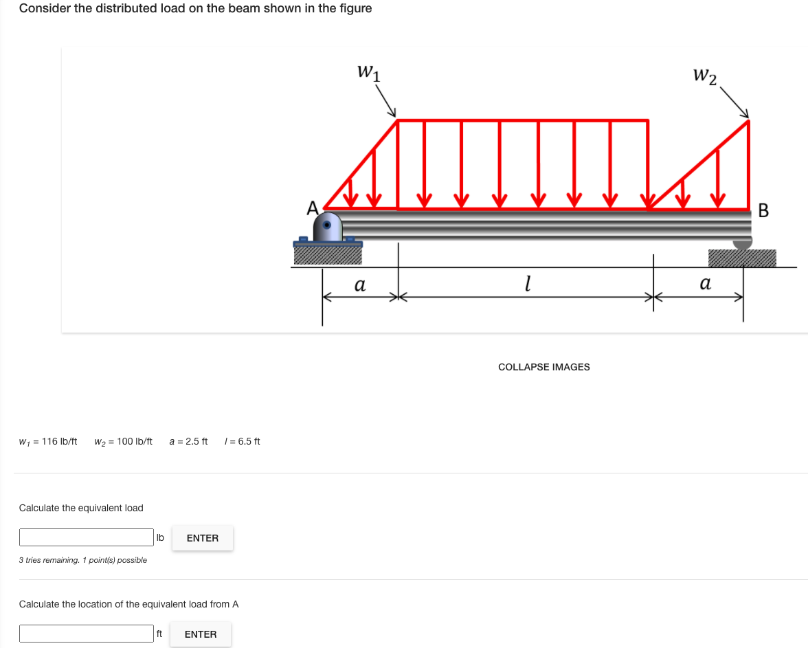 Solved Consider the distributed load on the beam shown in | Chegg.com