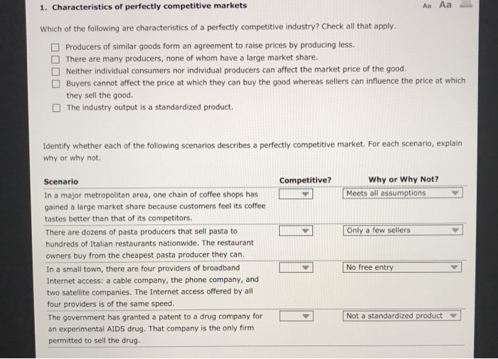 solved-1-characteristics-of-perfectly-competitive-markets-chegg