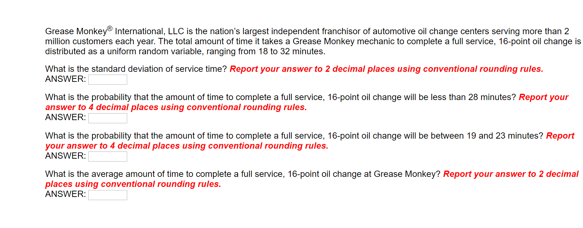 Solved Grease Monkey® International, LLC is the nation's