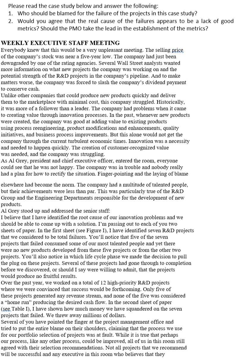 Solved Please read the case study below and answer the | Chegg.com