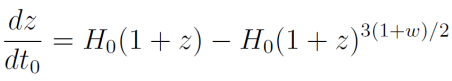 A light source in a one-component universe has a redshift Z when it is observed at present t0. a)...