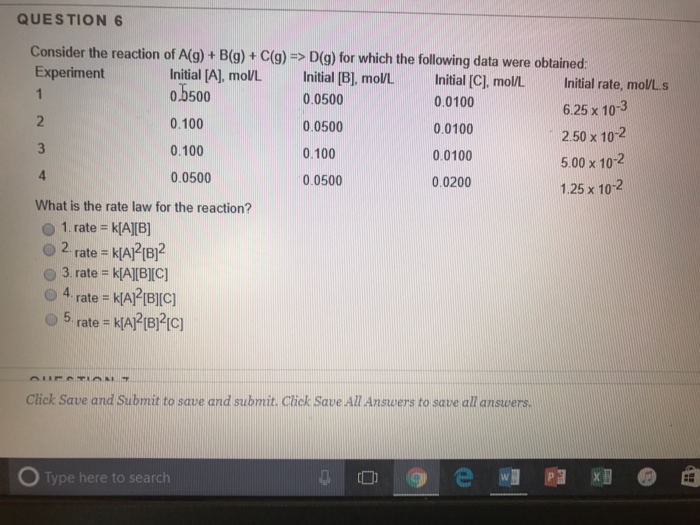 Solved Consider the reaction of A(g) + B(g) + C(g) | Chegg.com