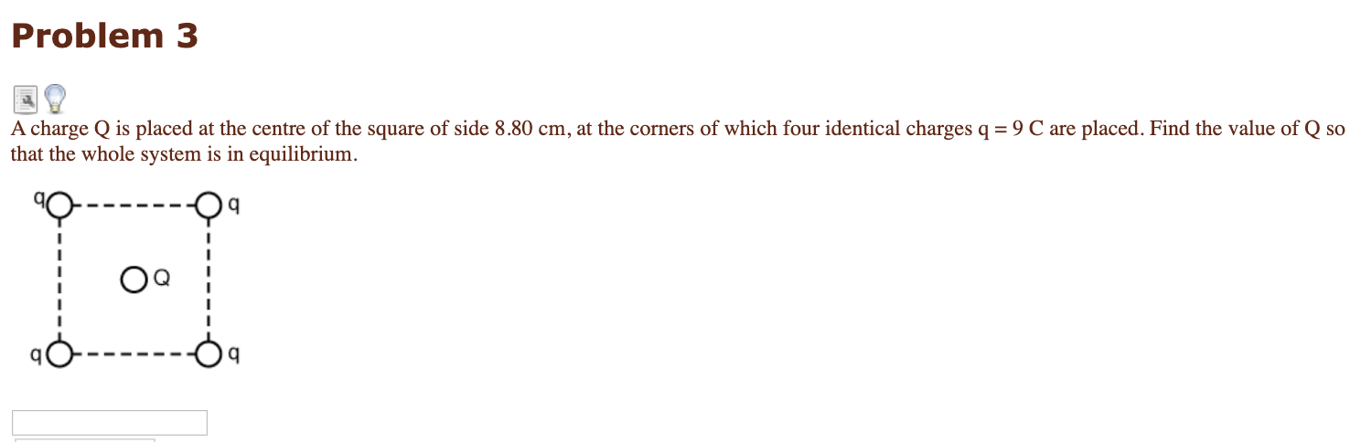 Solved Problem 3 A charge Q is placed at the centre of the | Chegg.com