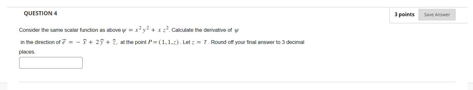 Solved Consider the same scalar function as above | Chegg.com