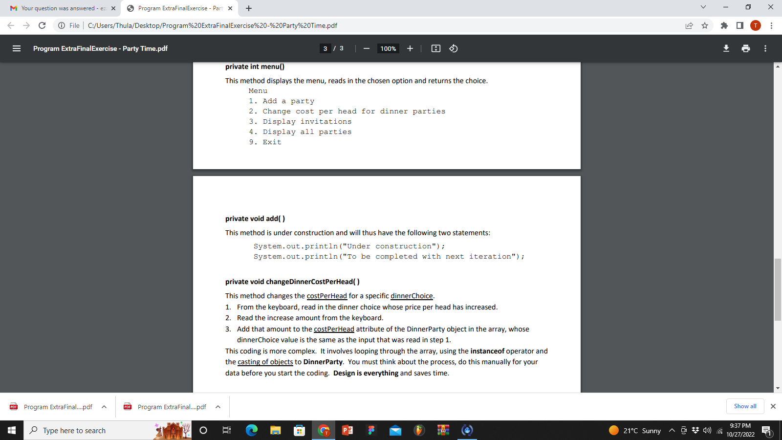 Solved Code the following program in Java. As a programmer, | Chegg.com