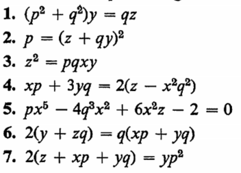 Solved Choose 3 Of The Following Equations And Find Their Chegg Com