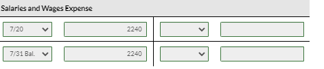 Solved Post to the ledger accounts. (Post entries in the | Chegg.com