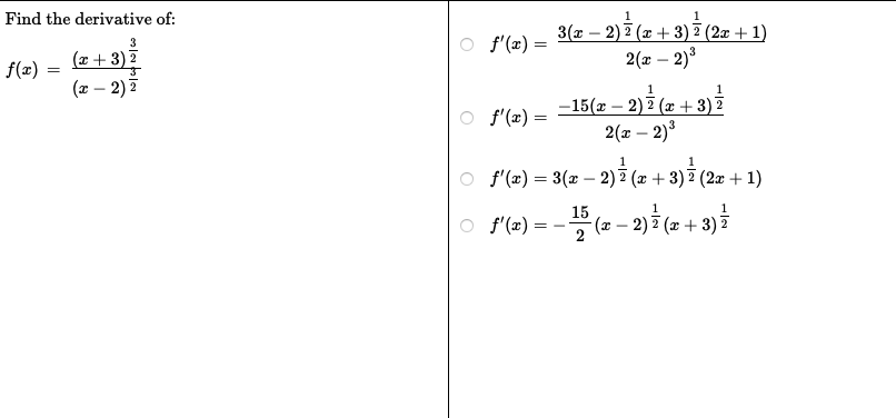 derivative of x 2 x 3