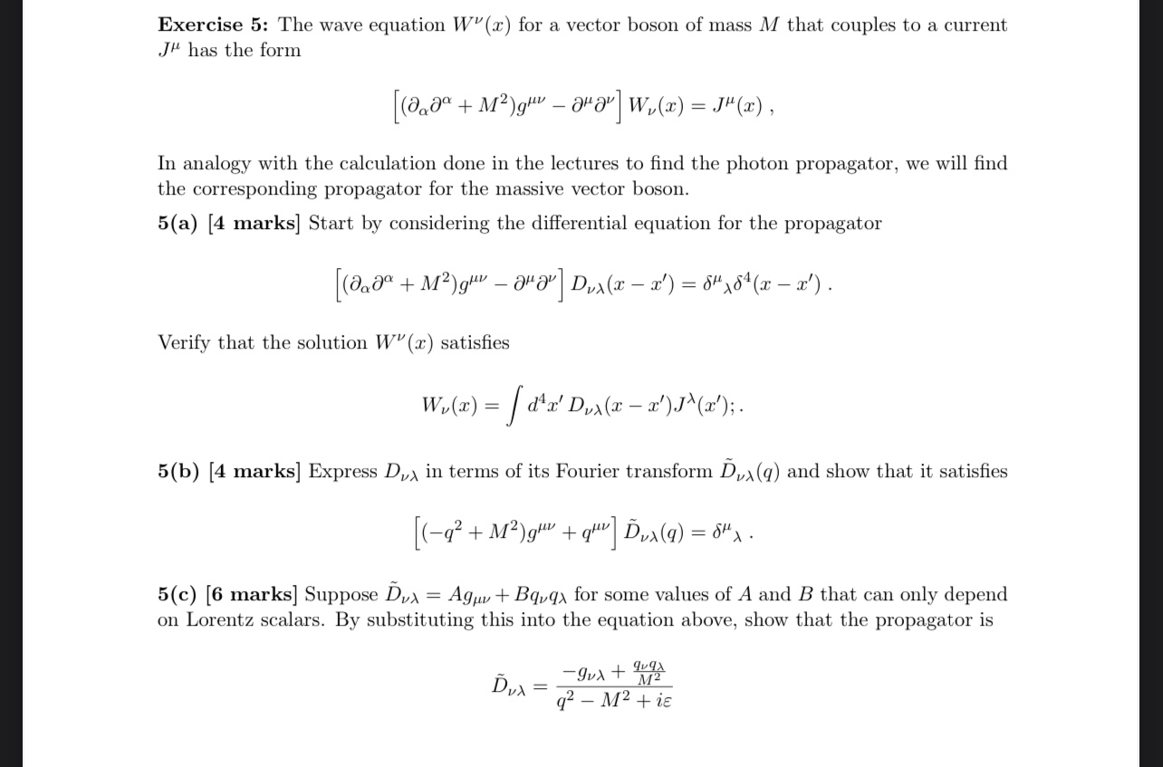 Solved Exercise 5: The wave equation W?u (x) ﻿for a vector | Chegg.com