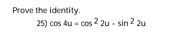 Solved Prove that the equation is an identity. 24) | Chegg.com