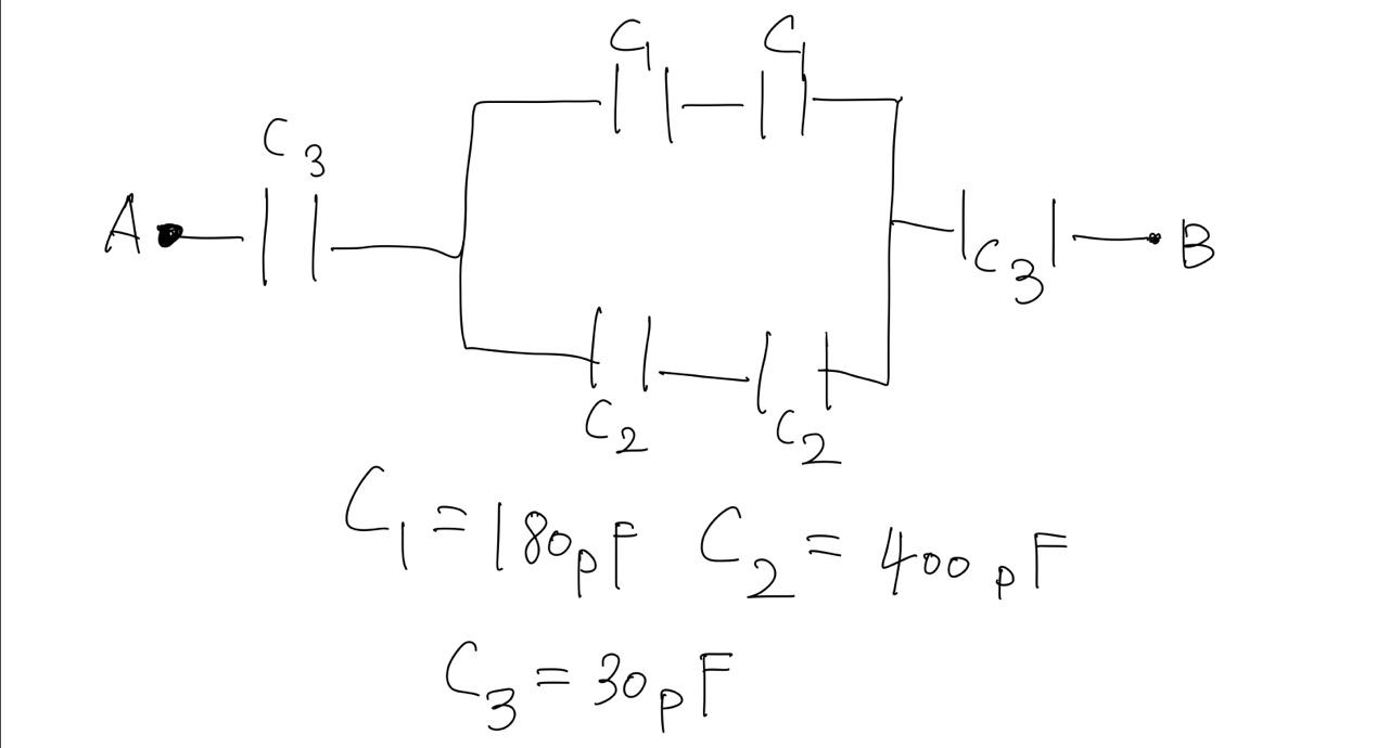 Solved Calculate The Equivalent Capacitance From A To B In | Chegg.com