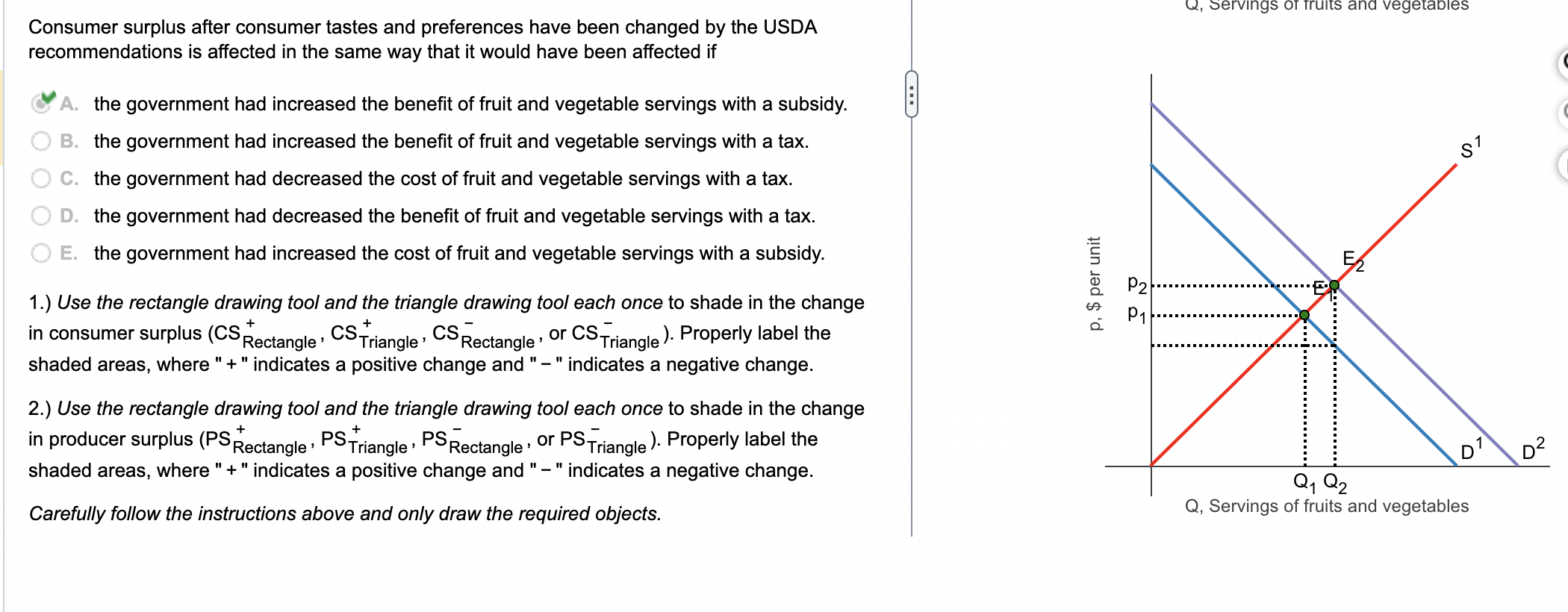 Solved Consumer surplus after consumer tastes and | Chegg.com