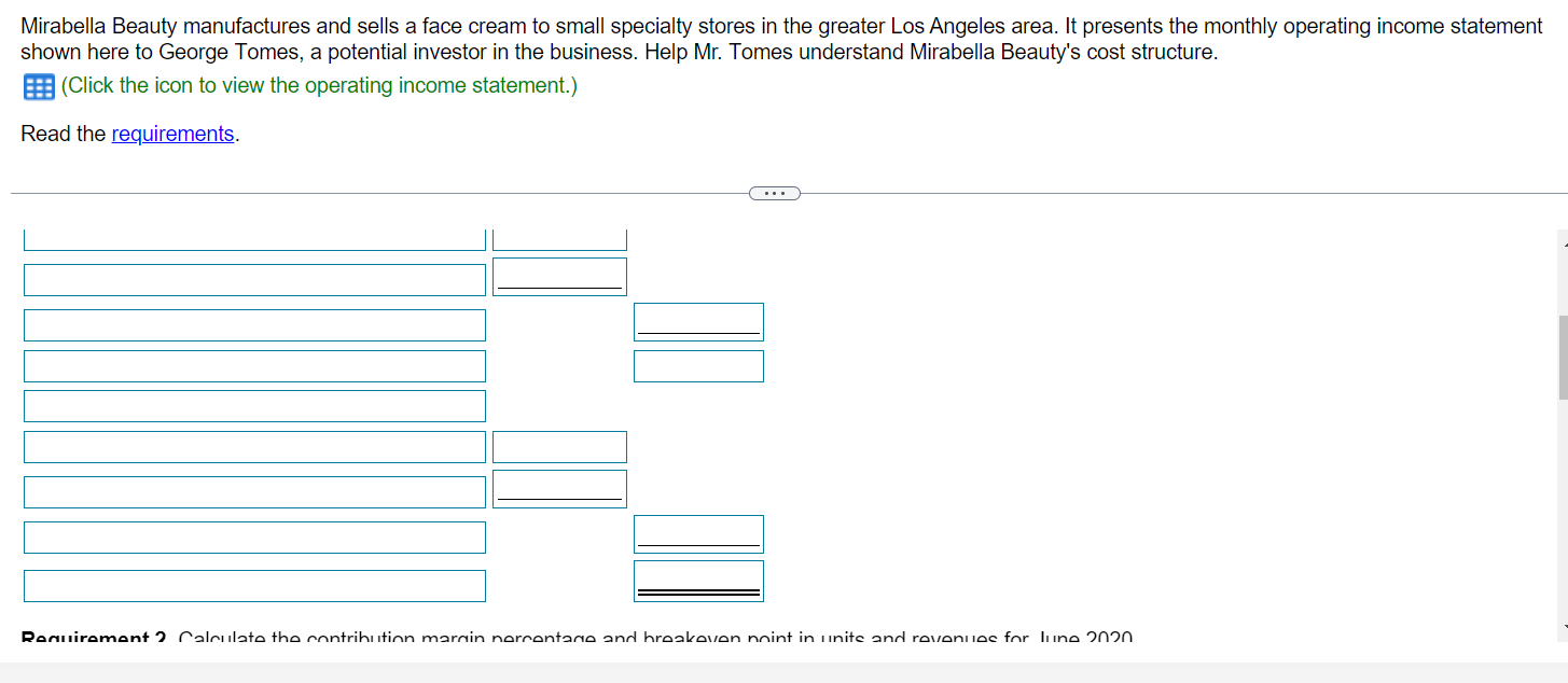Solved Requirements Data table 1. Recast the income | Chegg.com