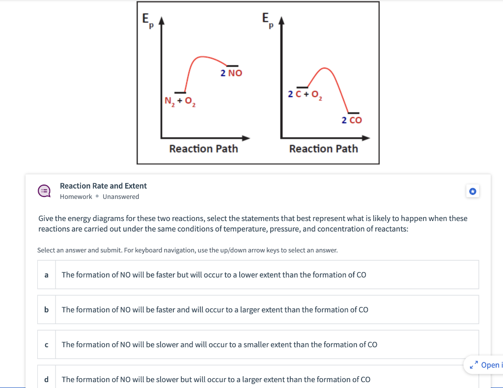 Solved := Reaction Rate and Extent Homework Unanswered Give | Chegg.com