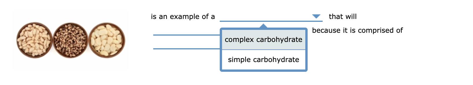 Simple And Complex Carbs Chart