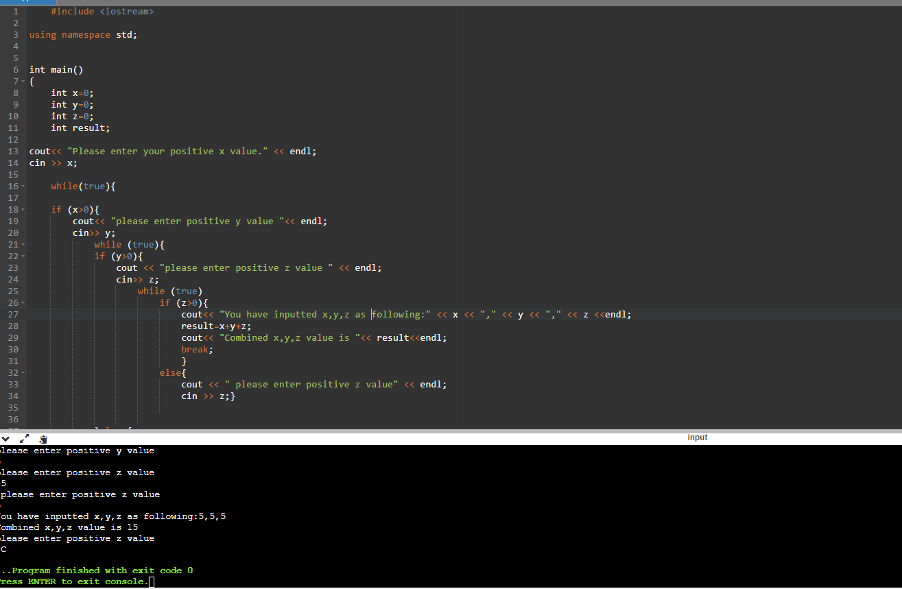Solved How do i get rid of the infinite loop ? because it | Chegg.com