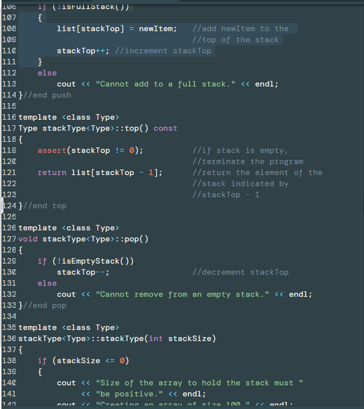 Solved This operation copies the elements of a stack in | Chegg.com