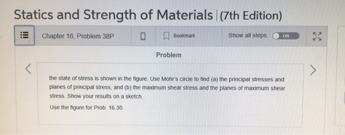 Solved Statics And Strength Of Materials (7th Edition) | | Chegg.com