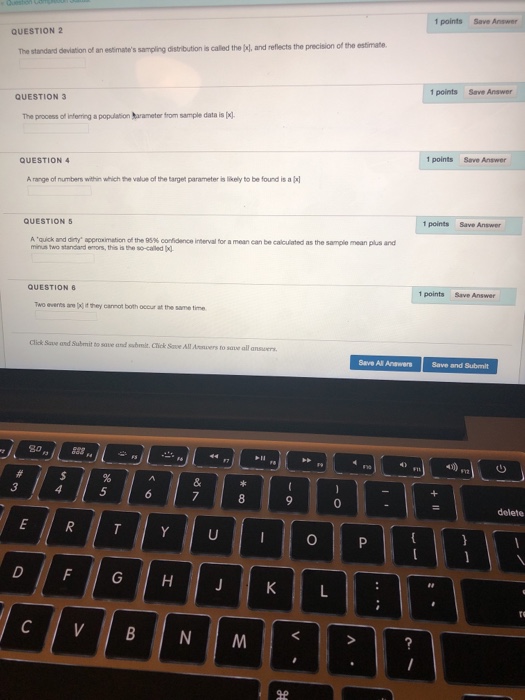 Solved 1 points Save Answer QUESTION 2 the estimate. The | Chegg.com