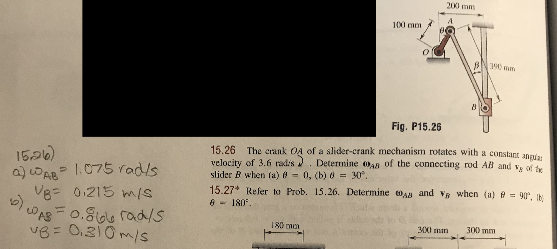 Solved 15.26 And 15.27. Answer For 15.26 Is Shown To The | Chegg.com