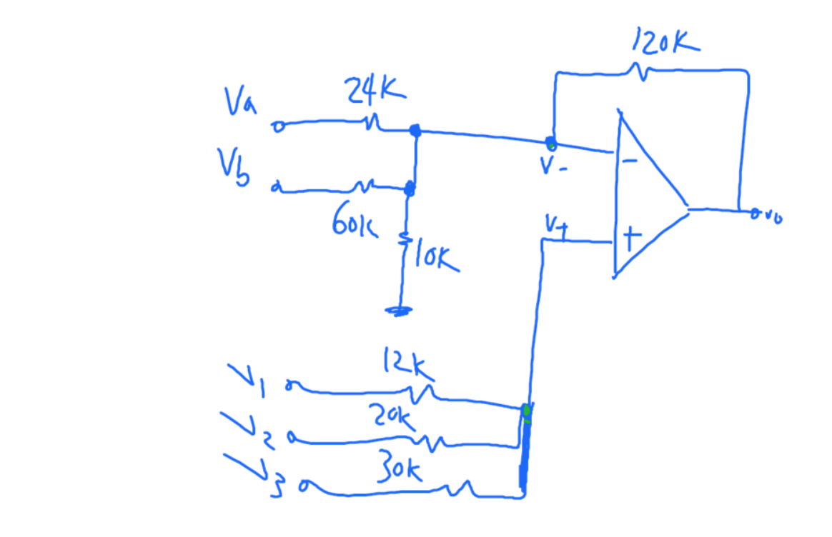 Solved What is the input resistance at Va and V3 for this | Chegg.com