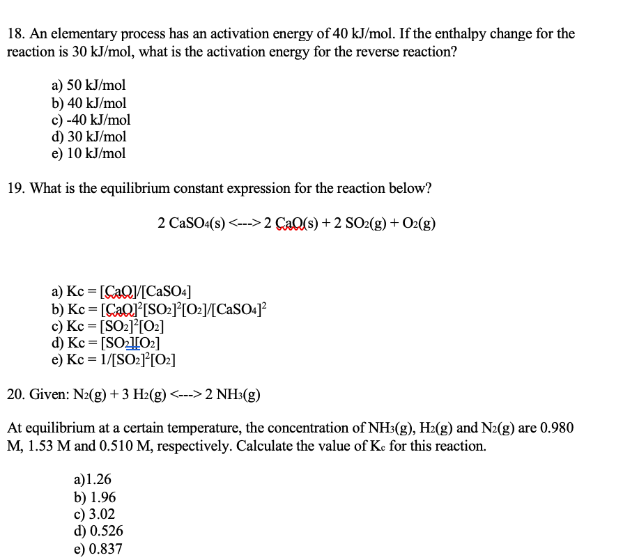 Solved 15. Determine The Rate-law Expression For The | Chegg.com