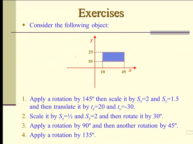 Solved Exercises • Consider the following object: 25 10 10 | Chegg.com