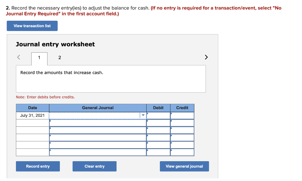 Solved Exercise 4-9A Calculate The Balance Of Cash Using A | Chegg.com