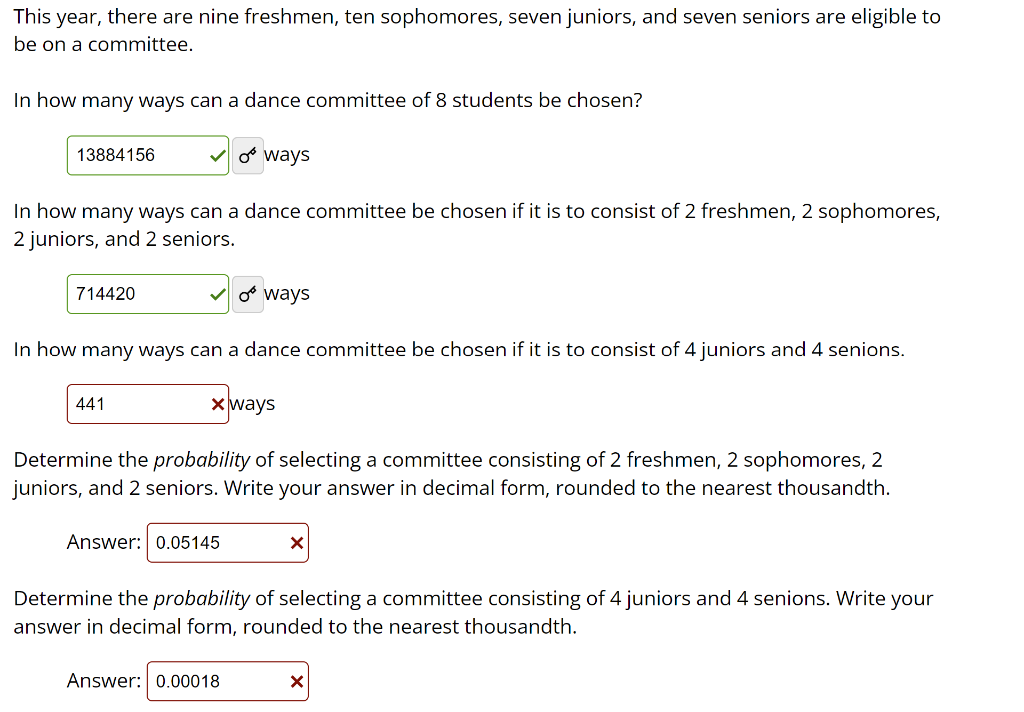 Solved This year, there are nine freshmen, ten sophomores,