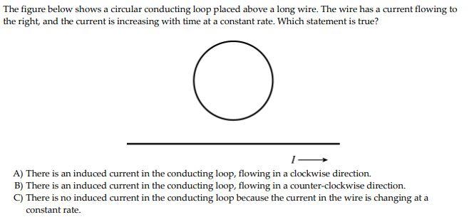 Solved The figure below shows a circular conducting loop | Chegg.com