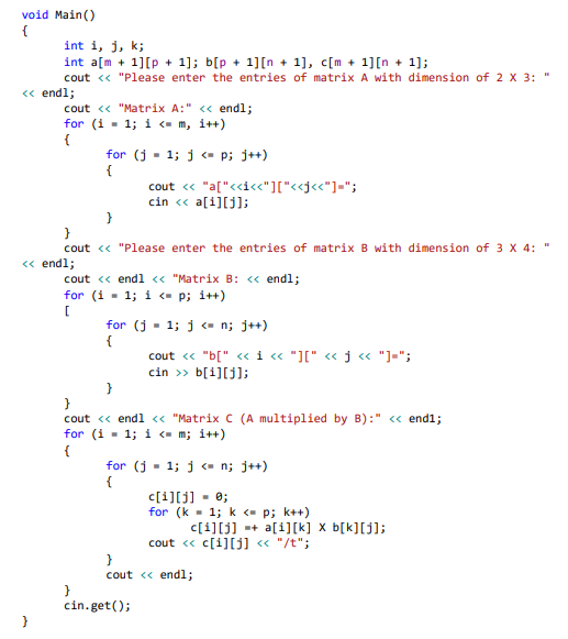 Solved Question 1 The following fragmented C++ code computes | Chegg.com