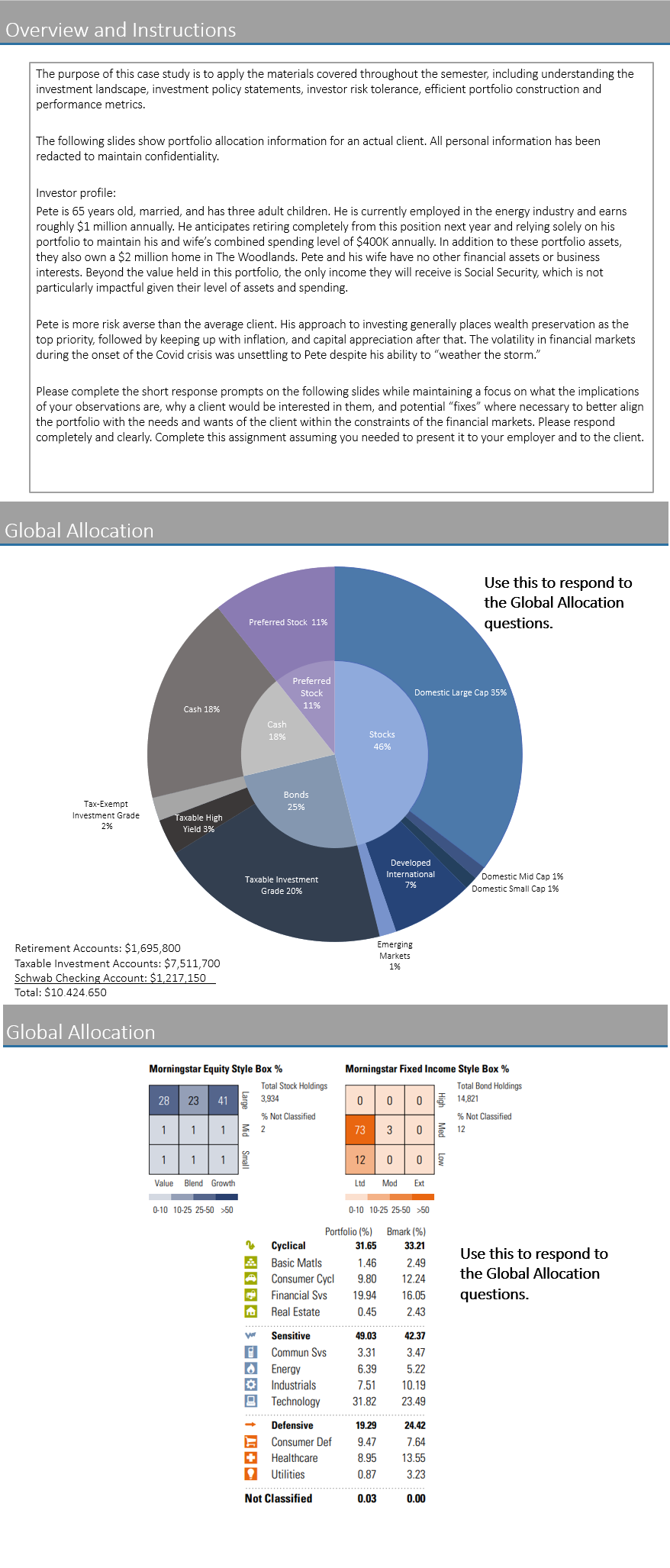 Does the equity allocation exhibit any tilts or | Chegg.com