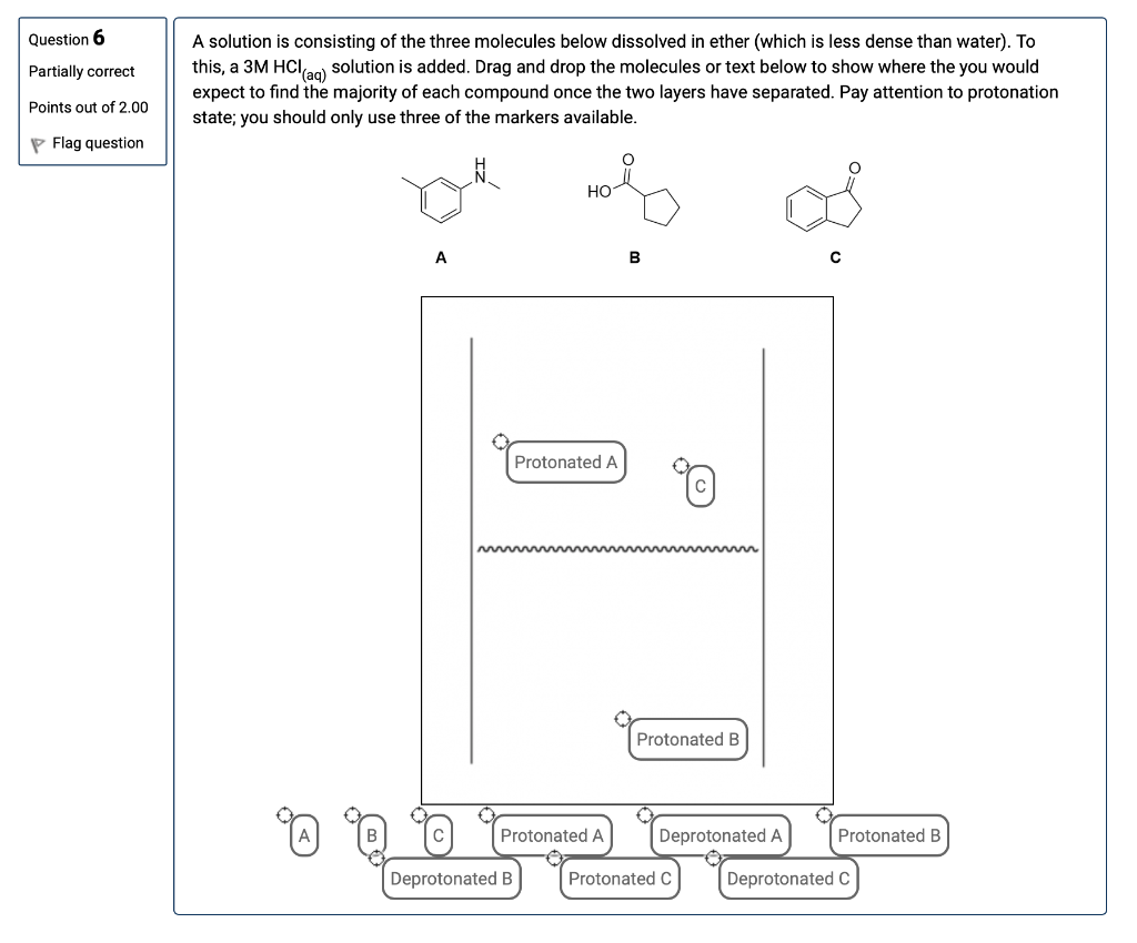 Solved Question Partially correct A solution is consisting | Chegg.com