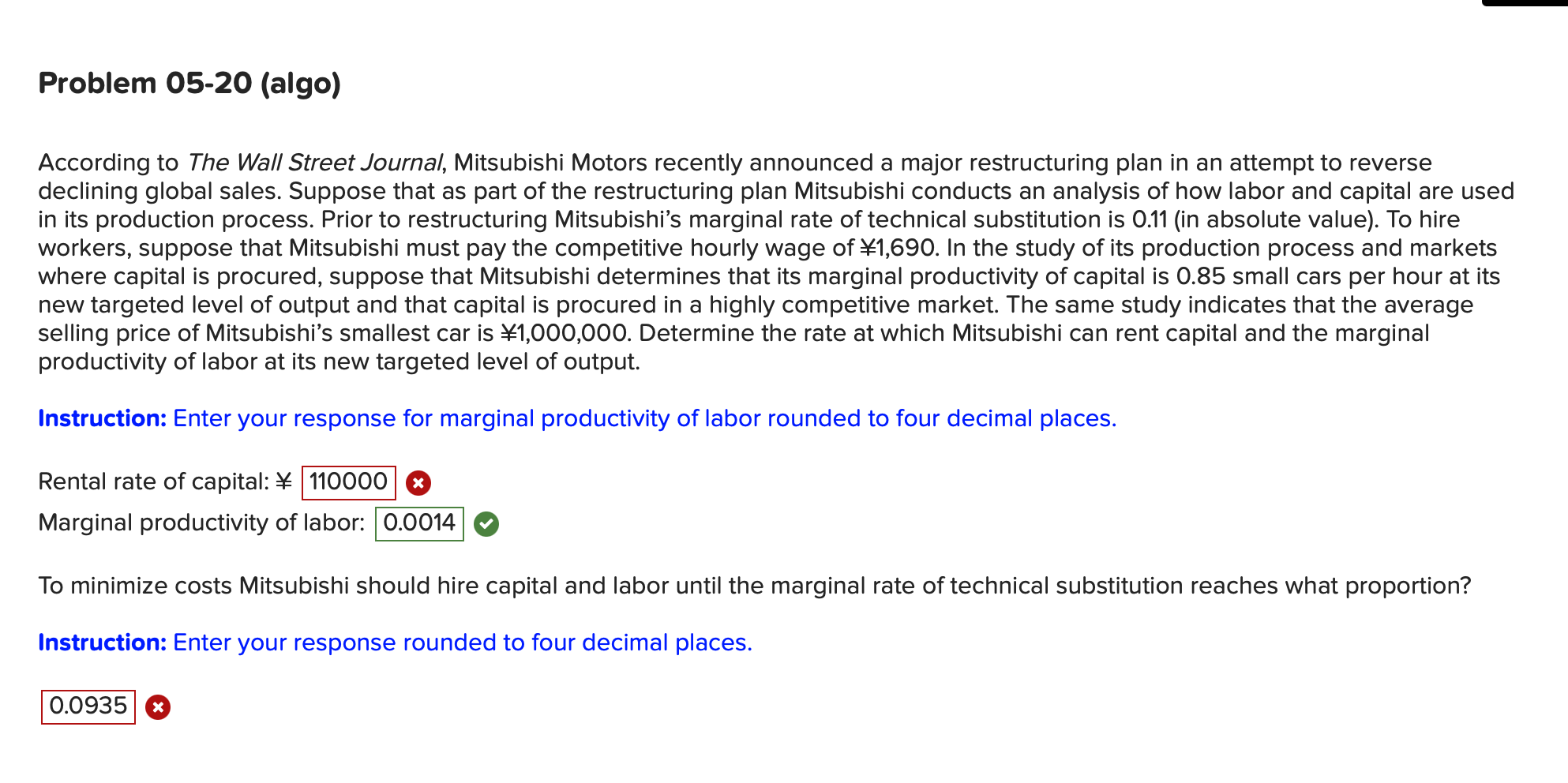 Solved Problem 0520 (algo) According to The Wall Street