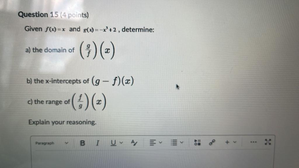 Solved Question 16 (2 points) Solve the following | Chegg.com
