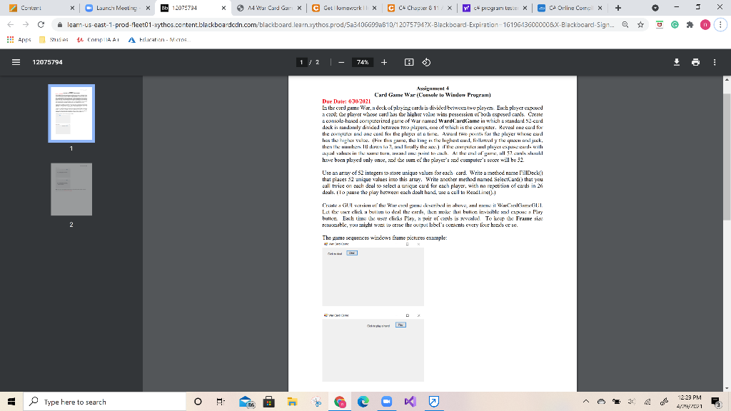 Do not just copy other answers from Chegg create a C# | Chegg.com