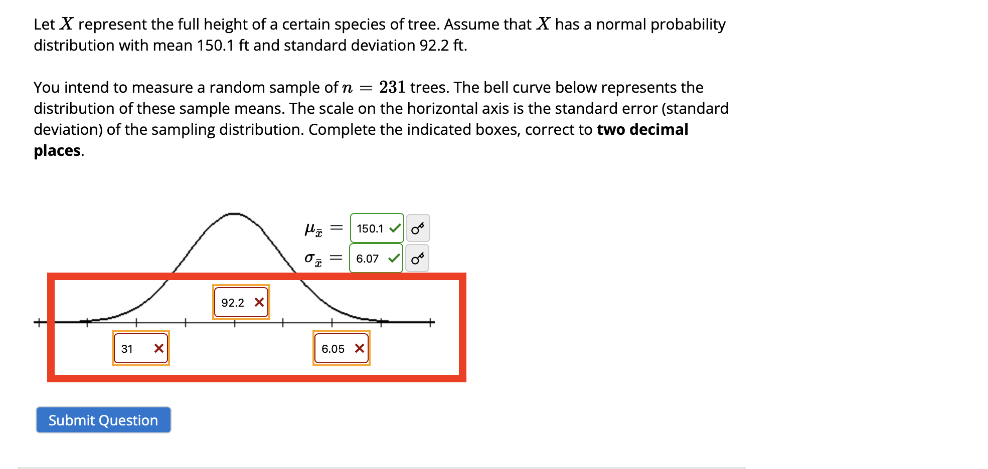 Solved Let X represent the full height of a certain species | Chegg.com
