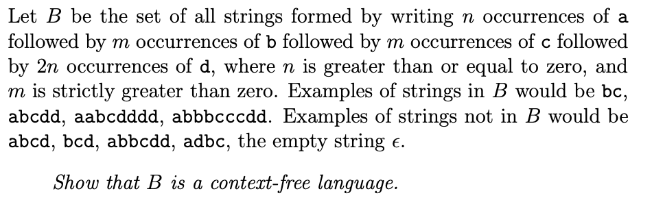 Solved Let B Be The Set Of All Strings Formed By Writing N | Chegg.com