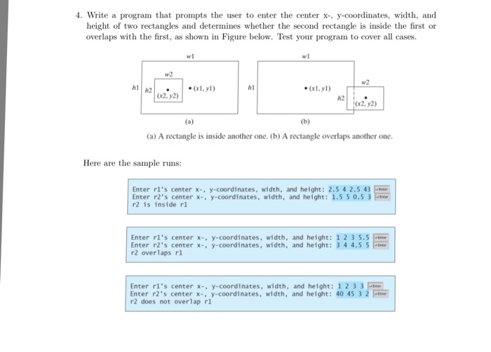 Solved Write a program that prompts the user to enter the | Chegg.com