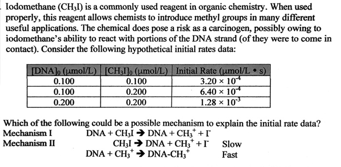 Solved Iodomethane (CH3I) is a commonly used reagent in | Chegg.com