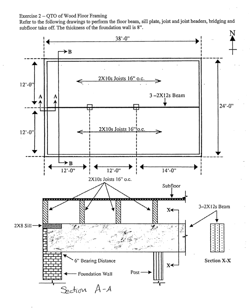 Solved Lumber TakeOff Framing details attached A. Provide