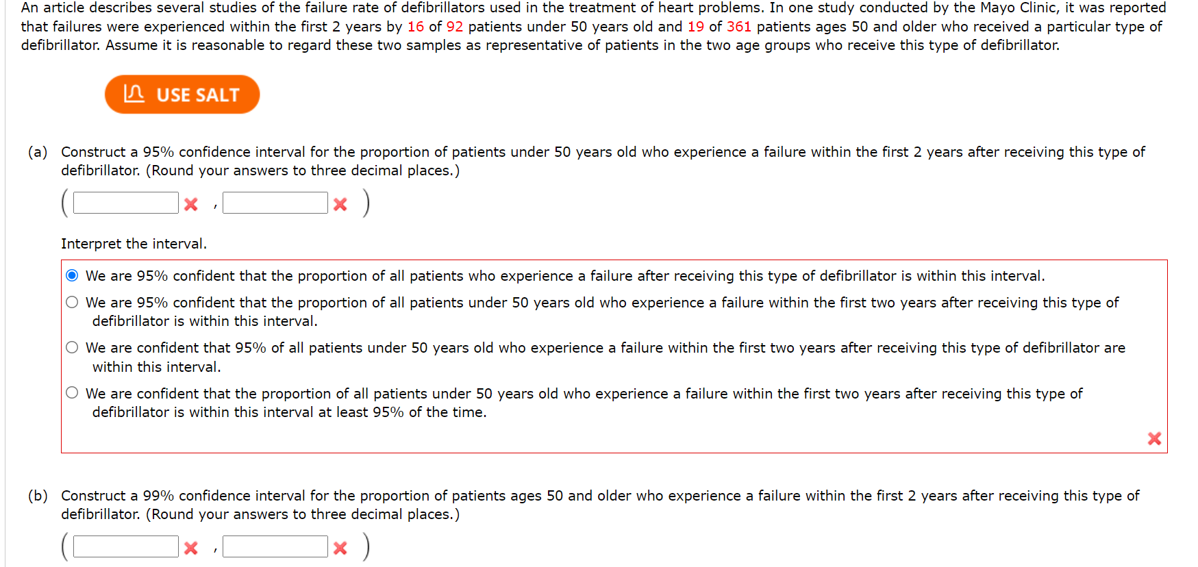 Solved An article describes several studies of the failure