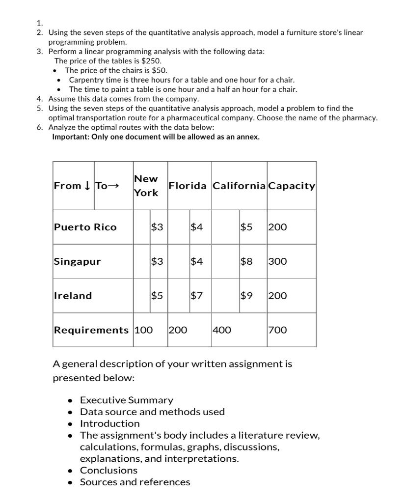 2. Using the seven steps of the quantitative analysis | Chegg.com