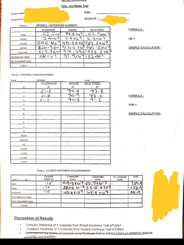 Calibration Specify Hardness No. Brinell Test Block-150 to 550 ...