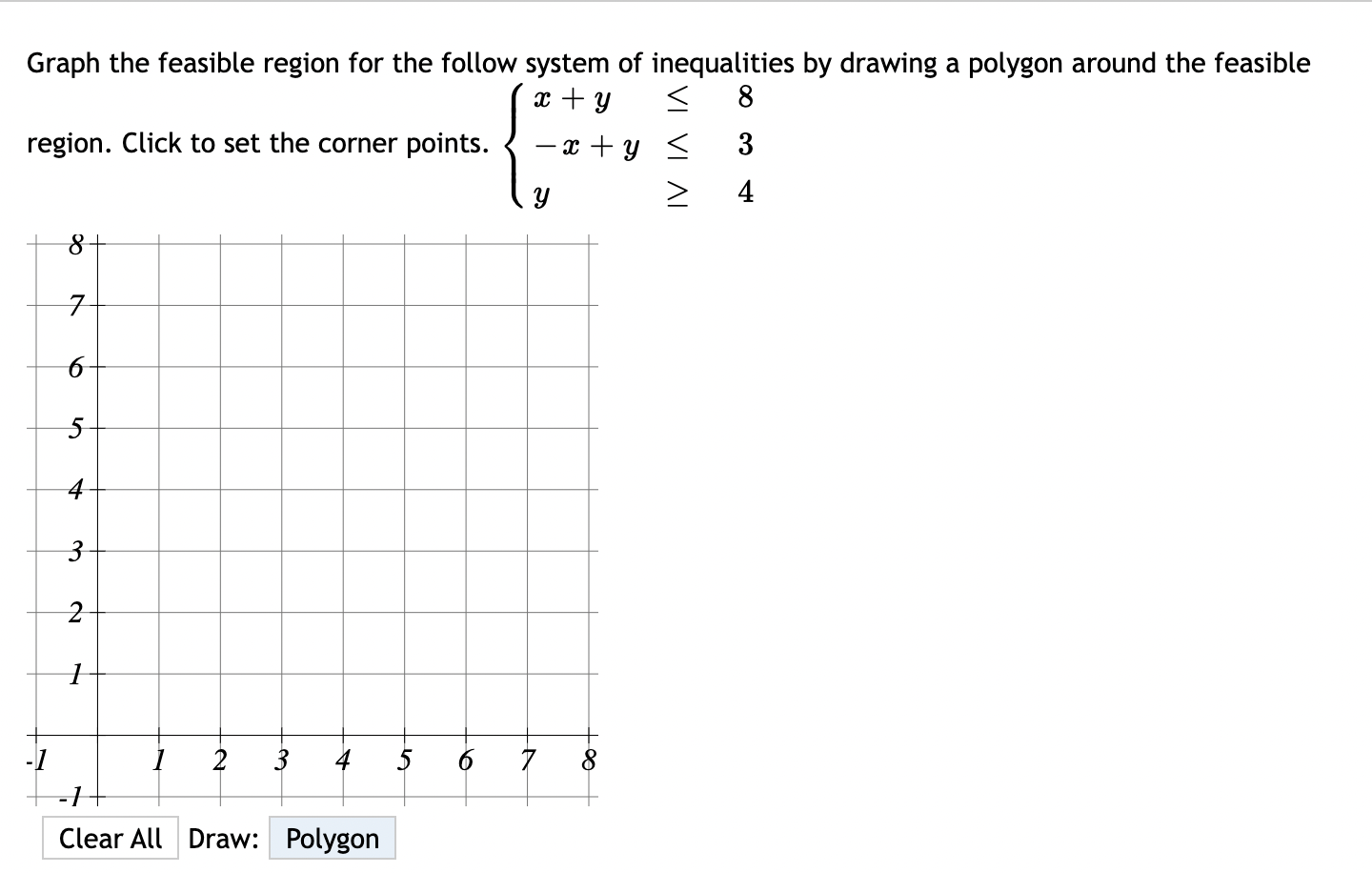 Solved Graph the feasible region for the follow system of | Chegg.com