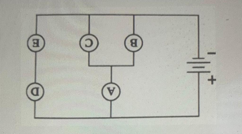 Solved The Electric Circuit The Bulbs In The Circuit Have | Chegg.com